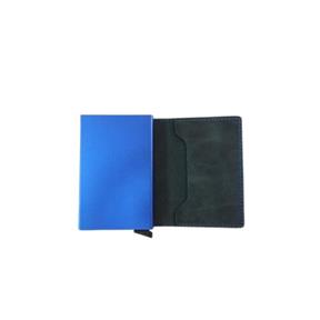 Tarjetero Piel Petróleo piel envejecida 222-204PE 2