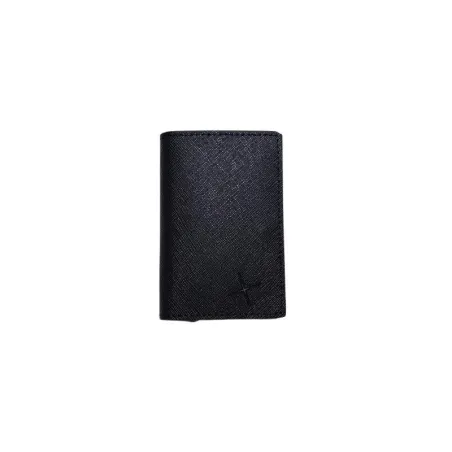 Tarjetero Hombre Piel Grabada Negro 222-203NEGRO