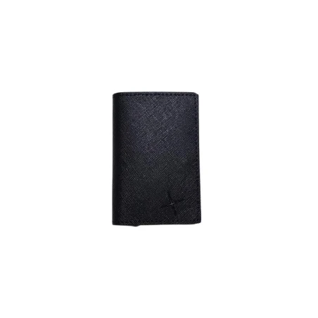 Tarjetero Hombre Piel Grabada Negro 222-203NEGRO