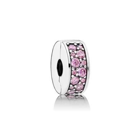 Clip PANDORA Elegancia Brillante Mosaico ROSA