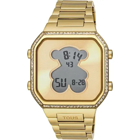 Reloj TOUS Watches D-Bear Digital Dorado Mujer 3000131300