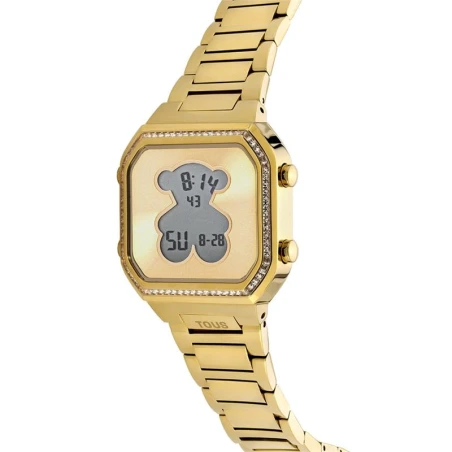 Reloj TOUS Watches D-Bear Digital Dorado Mujer 3000131300