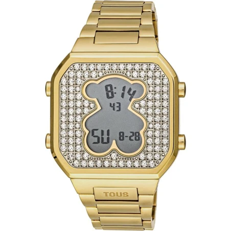 Reloj TOUS Watches D-Bear Digital Dorado y Circonitas Mujer 3000130800