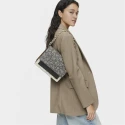 Bolso Bandolera Audree TOUS Kaos Icon Negro y Beige Mediana 2001799554