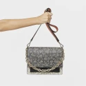 Bolso Bandolera Audree TOUS Kaos Icon Negro y Beige Mediana 2001799554