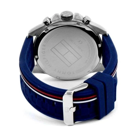 Reloj Tommy Hilfiger Decker Azul y Plateado Multifunción Hombre 1791476