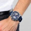Reloj Tommy Hilfiger Decker Azul y Plateado Multifunción Hombre 1791476