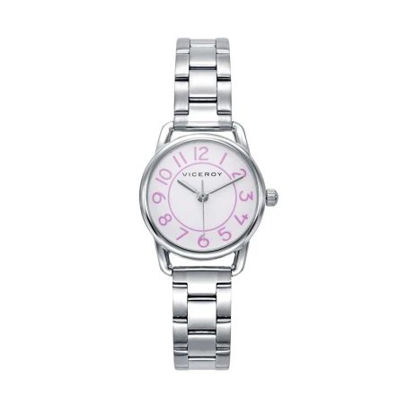 Set Reloj + Pendientes Cruz Viceroy Sweet Niña Plateado Analógico 41106-04