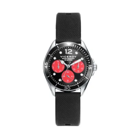 Pack Reloj + Pulsera Viceroy Next Niño Negro y Rojo Multifunción 41125-55