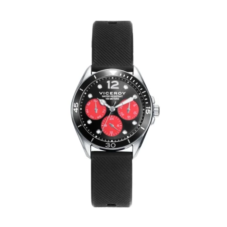 Pack Reloj + Pulsera Viceroy Next Niño Negro y Rojo Multifunción 41125-55