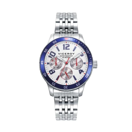Reloj Viceroy Next Niño Plateado, Azul y Blanco Multifunción 401305-04