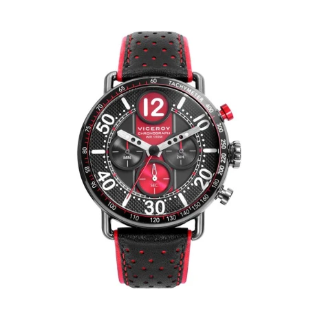 Reloj Viceroy Magnum Hombre Negro y Rojo Cronógrafo 46815-54
