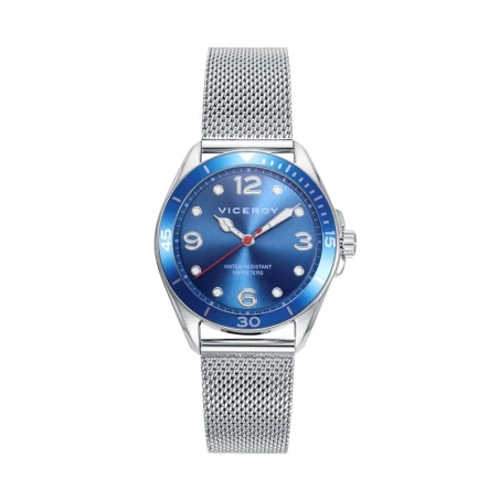 Set Reloj + Velocímetro Viceroy Next Niño Plateado y Azul Analógico 41123-35