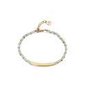 Pulsera Viceroy Fashion Chic Mujer Acero Inoxidable Dorado y Piedras Naturales Grises 14075P01016