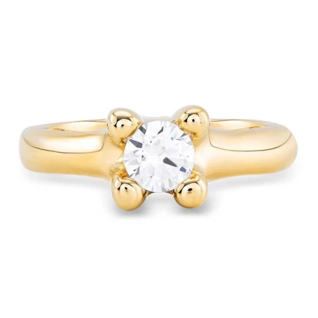 Anillo UNOde50 Cosmos Baño Oro y Circonita Blanca ANI0804BLNORO