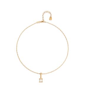 Collar UNOde50 Divine Baño Oro y Circonita Blanca COL1916BLNORO0U