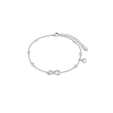 Pulsera Lotus Silver Fantasy Infinito y Corazón Plata y Circonitas LP3677-2/1