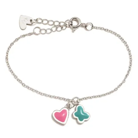 Pulsera Agatha Ruiz de la Prada New Superagatha Flor Plata Esmalte Turquesa y Chapa 385SUP1
