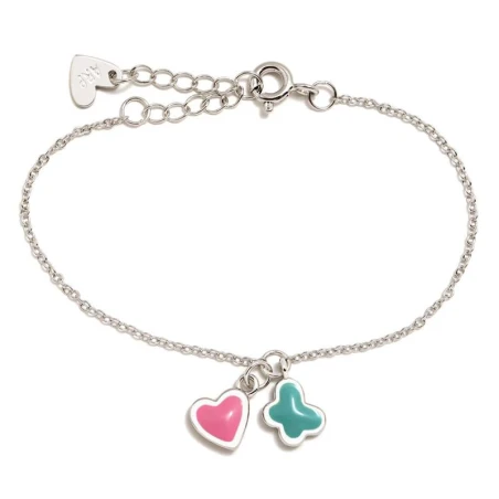 Pulsera Agatha Ruiz de la Prada New Superagatha Flor Plata Esmalte Turquesa y Chapa 385SUP1