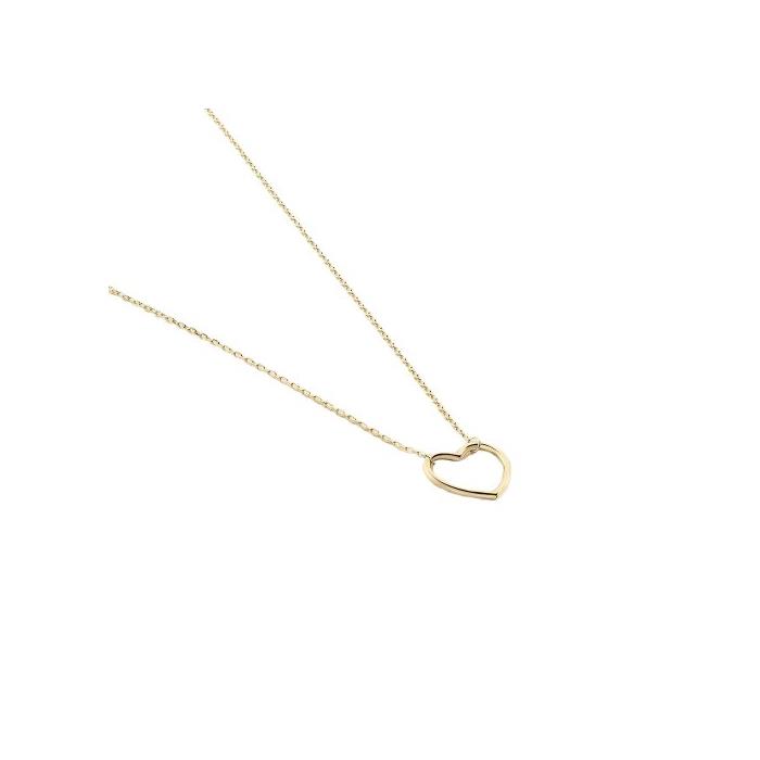 Collar Corto Agatha Paris Filcoeur Corazón Plata Baño Oro 02690197-157-TU