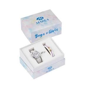 Reloj Marea Niña Plateado, Azul y Blanco Analógico B41363/4 2