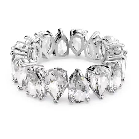 Anillo Swarovski Victoria Baño Plata y Cristales Lágrima 5572825