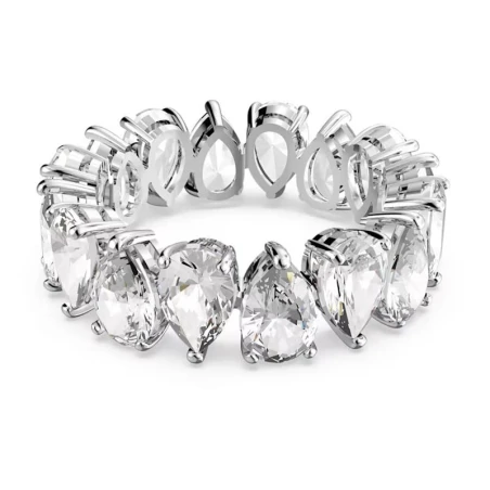 Anillo Swarovski Victoria Baño Plata y Cristales Lágrima 5572825