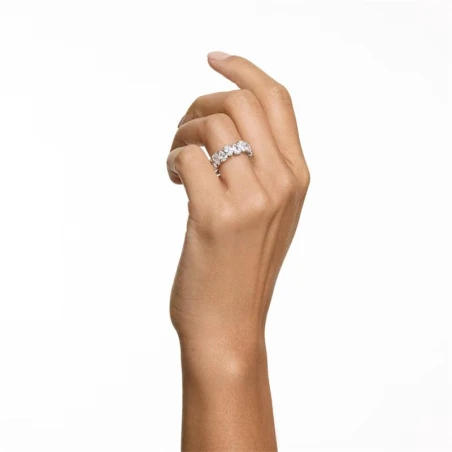 Anillo Swarovski Victoria Baño Plata y Cristales Lágrima 5572825