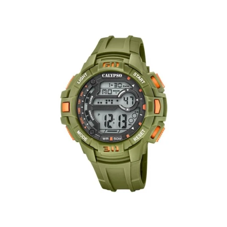 Reloj Calypso Digital Verde y Naranja Hombre K5836/3