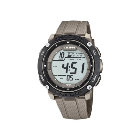 Reloj Calypso Digital Verde y Gris Hombre K5820/1