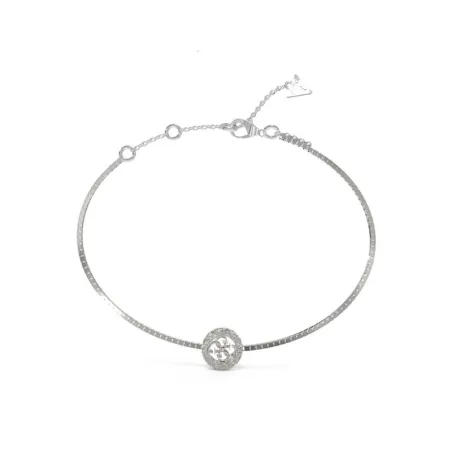 Pulsera Guess 4G Crush Acero Inoxidable Plateado y Cristales Brillantes JUBB04163JWRHS