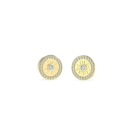 Pendientes Guess Love Guess Acero Inoxidable Dorado y Cristales Brillantes JUBE04081JWYGT-U