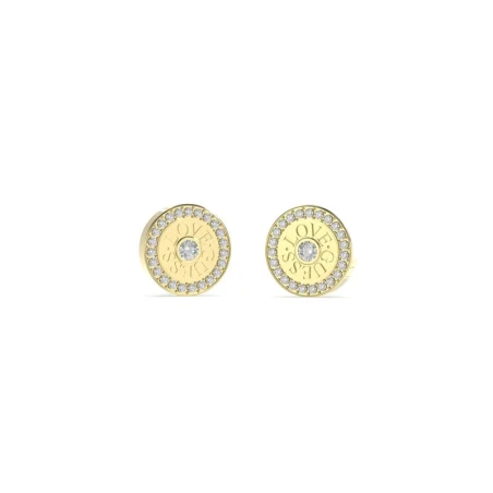 Pendientes Guess Love Guess Acero Inoxidable Dorado y Cristales Brillantes JUBE04081JWYGT-U