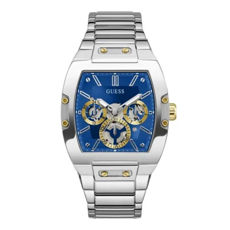 Reloj Guess Phoenix Plateado y Azul Multifunción Hombre GW0456G5