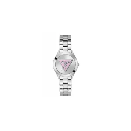 Reloj Guess Tri Plaque Plateado y Rosa Analógico Mujer GW0675L1