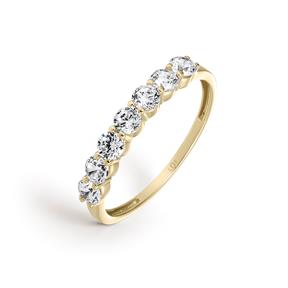 Anillo Litta Fiore Oro Amarillo 18Kt y 7 Circonitas LRN-201-020