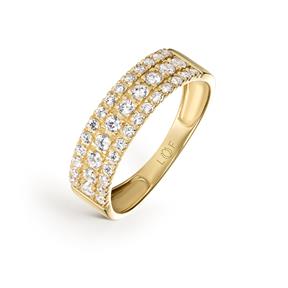 Anillo Litta Fiore Oro Amarillo 18Kt y Circonitas LRN-201-024