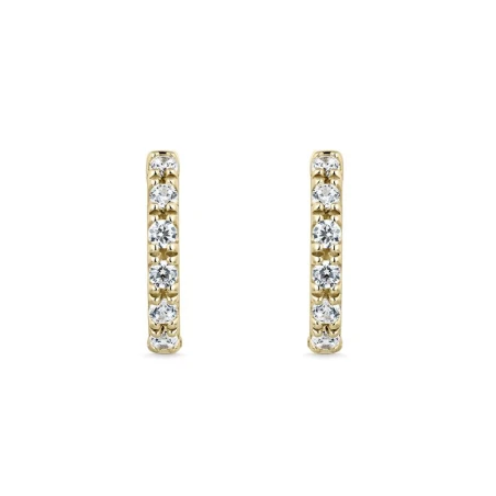 Pendientes Litta Fiore Aro Oro Amarillo 18Kt y Circonitas LEA-201-015-UU