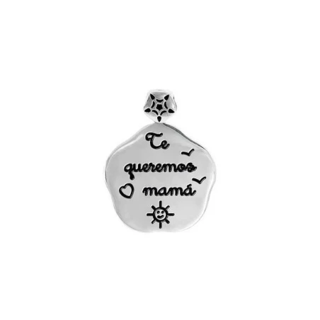 Colgante señora flor grande. Te queremos mamá