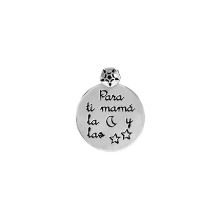 Colgante señora redonda. Para ti mamá la luna y las estrellas