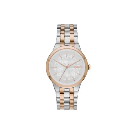 Reloj DKNY Park Slope Plateado y Rosado Analógico Mujer NY2464