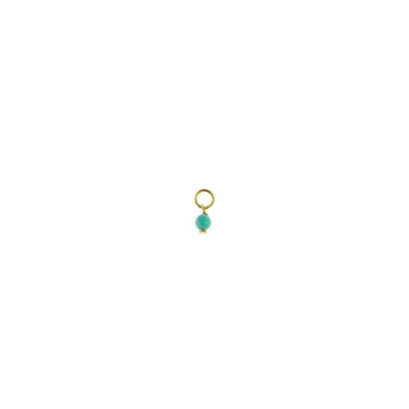 Charm Colgante Salvatore Plata Baño Oro y Amazonita 213CH168