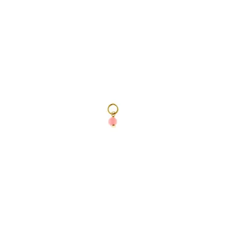 Charm Colgante Salvatore Plata Baño Oro y Cuarzo Rosa 213CH169