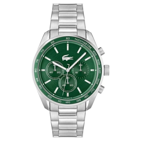 Reloj Lacoste Vancouver Plateado y Verde Cronógrafo Hombre 2011346