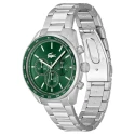 Reloj Lacoste Vancouver Plateado y Verde Cronógrafo Hombre 2011346