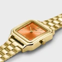 Reloj Cluse Gracieuse Petite Mujer Dorado y Naranja Analógico CW11807