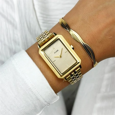 Reloj Cluse Fluette Dorado Analógico Mujer CW11511