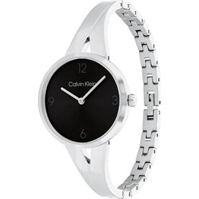 Reloj Calvin Klein Joyful Plateado y Negro Analógico Mujer 25100026 2