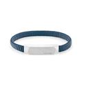 Pulsera Calvin Klein Magnify Piel Azul Marino y Acero Inoxidable Plateado 35100013