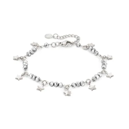 Pulsera Nomination Mon Amour Acero Inoxidable Estrellas y Cristales Grises 027251/023
